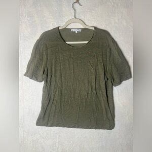 GERARD DAREL 100% Linen Jersey Short Sleeve Tee‎ Size 4